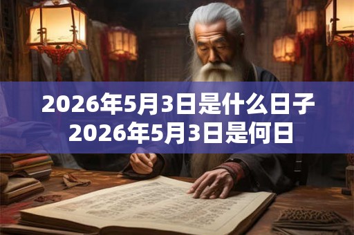 2026年5月3日是什么日子 2026年5月3日是何日