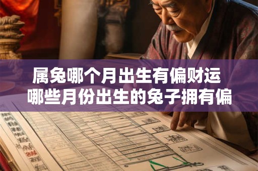 属兔哪个月出生有偏财运 哪些月份出生的兔子拥有偏财运 属兔哪个月出生有偏财运 哪些月份出生的兔子拥有偏财运
