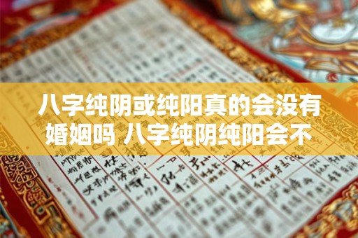 八字纯阴或纯阳真的会没有婚姻吗 八字纯阴纯阳会不会无法婚配