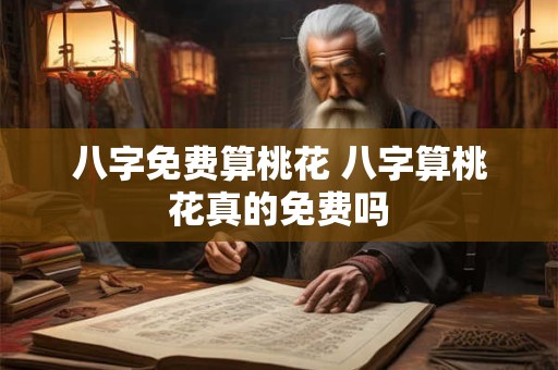 八字免费算桃花 八字算桃花真的免费吗