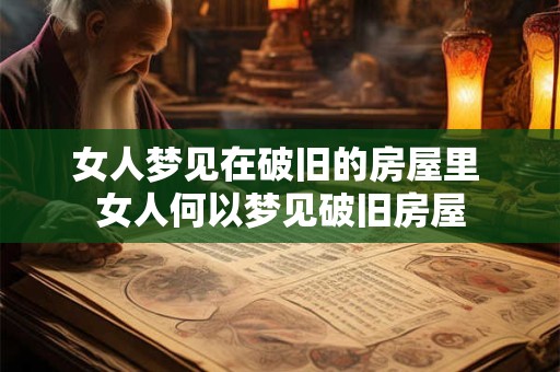 女人梦见在破旧的房屋里 女人何以梦见破旧房屋