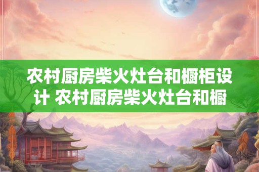 农村厨房柴火灶台和橱柜设计 农村厨房柴火灶台和橱柜如何设计