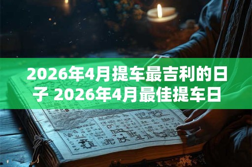 2026年4月提车最吉利的日子 2026年4月最佳提车日