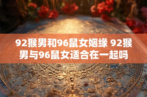 92猴男和96鼠女姻缘 92猴男与96鼠女适合在一起吗 92猴男和96鼠女姻缘 92猴男与96鼠女适合在一起吗