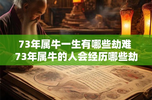 73年属牛一生有哪些劫难 73年属牛的人会经历哪些劫难