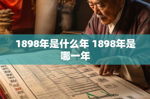 1898年是什么年 1898年是哪一年 1898年是什么年 1898年是哪一年
