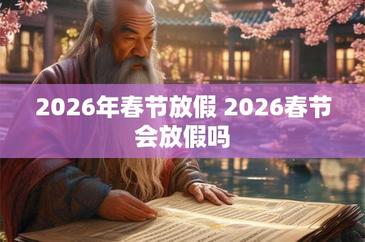 2026年春节放假 2026春节会放假吗