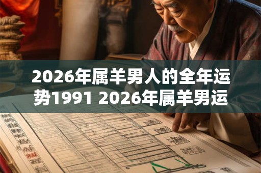 2026年属羊男人的全年运势1991 2026年属羊男运势如何 2026年属羊男人的全年运势1991 2026年属羊男运势如何