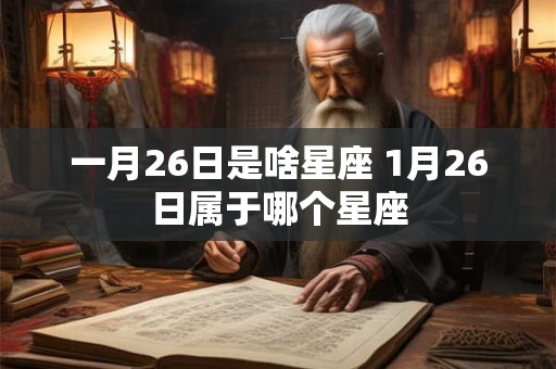 一月26日是啥星座 1月26日属于哪个星座