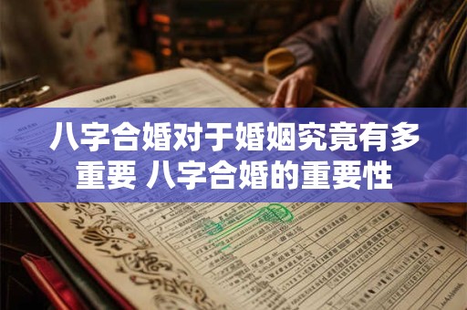 八字合婚对于婚姻究竟有多重要 八字合婚的重要性