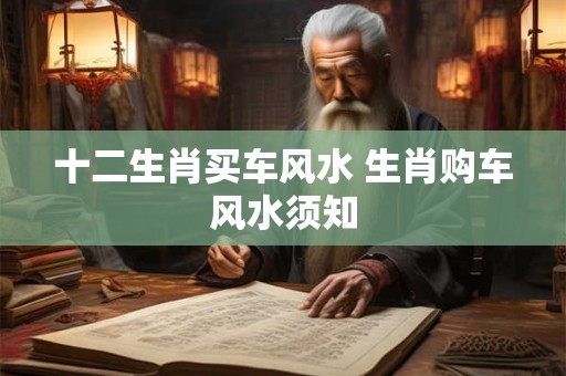 十二生肖买车风水 生肖购车风水须知 十二生肖买车风水 生肖购车风水须知