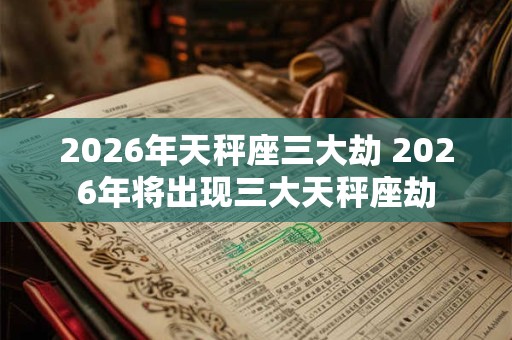 2026年天秤座三大劫 2026年将出现三大天秤座劫