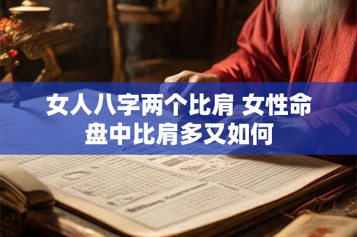 女人八字两个比肩 女性命盘中比肩多又如何