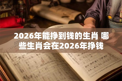 2026年能挣到钱的生肖 哪些生肖会在2026年挣钱