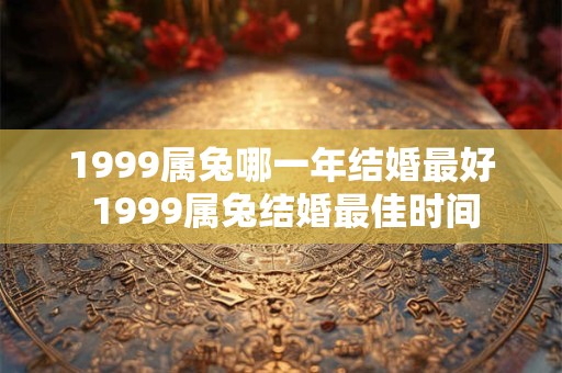1999属兔哪一年结婚最好 1999属兔结婚最佳时间 1999属兔哪一年结婚最好 1999属兔结婚最佳时间