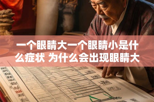 一个眼睛大一个眼睛小是什么症状 为什么会出现眼睛大小不一的症状
