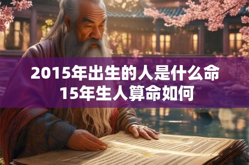 2015年出生的人是什么命 15年生人算命如何 2015年出生的人是什么命 15年生人算命如何