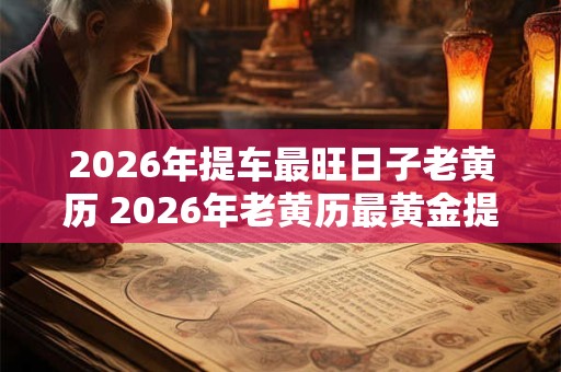 2026年提车最旺日子老黄历 2026年老黄历最黄金提车日