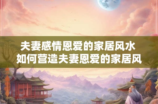 夫妻感情恩爱的家居风水 如何营造夫妻恩爱的家居风水 夫妻感情恩爱的家居风水 如何营造夫妻恩爱的家居风水