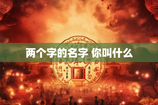 两个字的名字 你叫什么