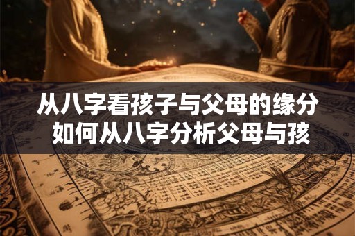 从八字看孩子与父母的缘分 如何从八字分析父母与孩子的缘分