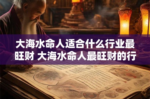 大海水命人适合什么行业最旺财 大海水命人最旺财的行业是什么