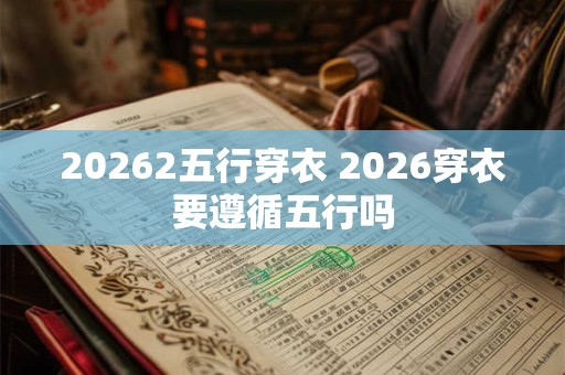 20262五行穿衣 2026穿衣要遵循五行吗 20262五行穿衣 2026穿衣要遵循五行吗