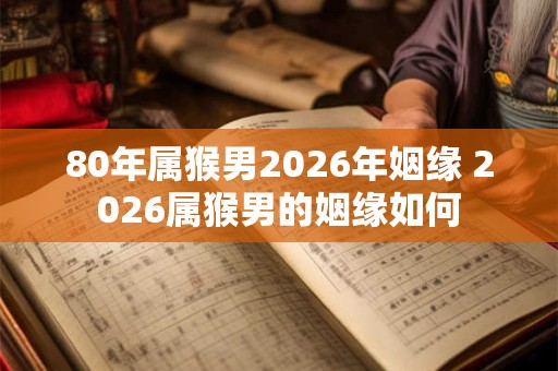 80年属猴男2026年姻缘 2026属猴男的姻缘如何