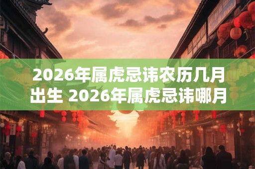 2026年属虎忌讳农历几月出生 2026年属虎忌讳哪月出生