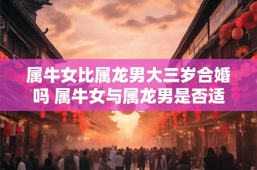 属牛女比属龙男大三岁合婚吗 属牛女与属龙男是否适合年龄差3岁