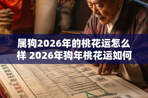 属狗2026年的桃花运怎么样 2026年狗年桃花运如何