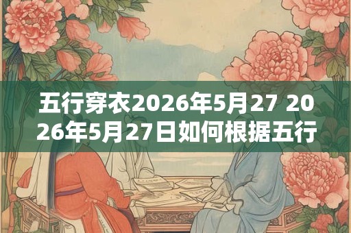 五行穿衣2026年5月27 2026年5月27日如何根据五行穿衣