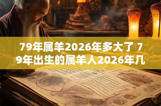 79年属羊2026年多大了 79年出生的属羊人2026年几岁 79年属羊2026年多大了 79年出生的属羊人2026年几岁