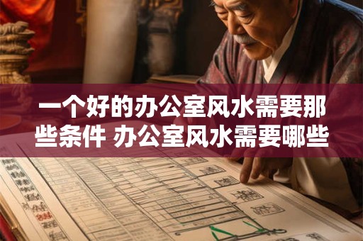 一个好的办公室风水需要那些条件 办公室风水需要哪些条件