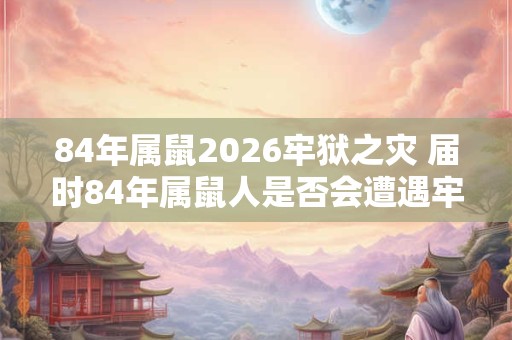 84年属鼠2026牢狱之灾 届时84年属鼠人是否会遭遇牢狱之灾