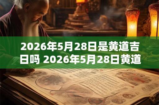 2026年5月28日是黄道吉日吗 2026年5月28日黄道吉日吗