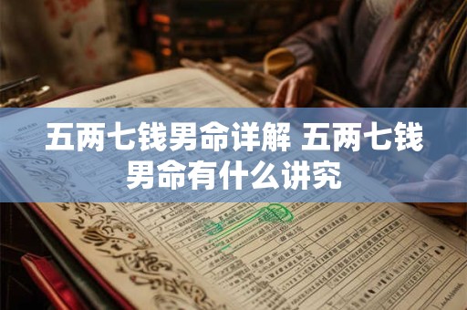 五两七钱男命详解 五两七钱男命有什么讲究 五两七钱男命详解 五两七钱男命有什么讲究