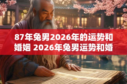 87年兔男2026年的运势和婚姻 2026年兔男运势和婚姻如何