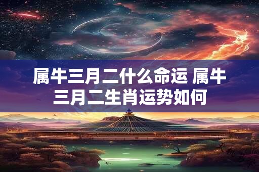 属牛三月二什么命运 属牛三月二生肖运势如何 属牛三月二什么命运 属牛三月二生肖运势如何