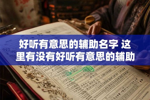 好听有意思的辅助名字 这里有没有好听有意思的辅助名字