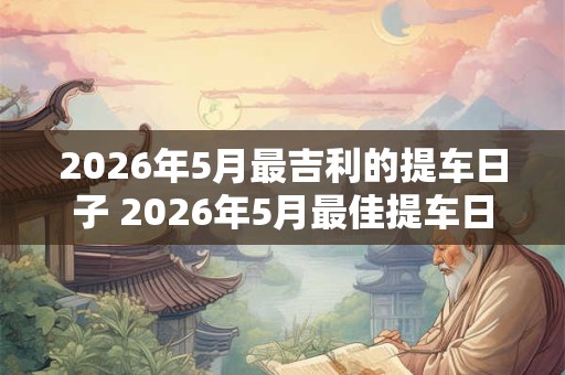 2026年5月最吉利的提车日子 2026年5月最佳提车日