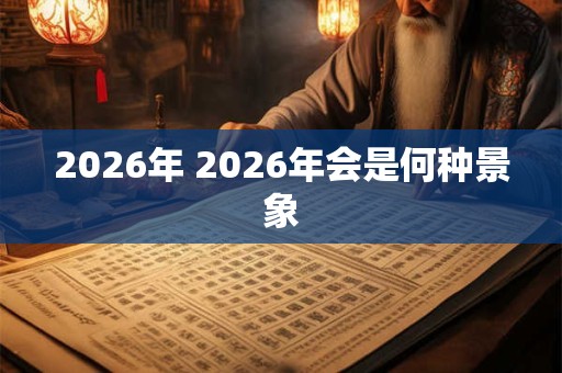 2026年 2026年会是何种景象