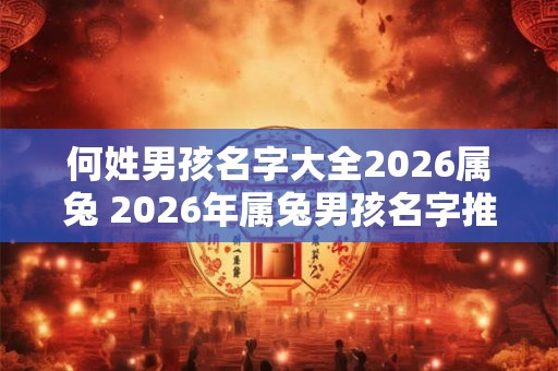 何姓男孩名字大全2026属兔 2026年属兔男孩名字推荐 何姓男孩名字大全2026属兔 2026年属兔男孩名字推荐