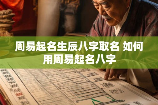 周易起名生辰八字取名 如何用周易起名八字 周易起名生辰八字取名 如何用周易起名八字