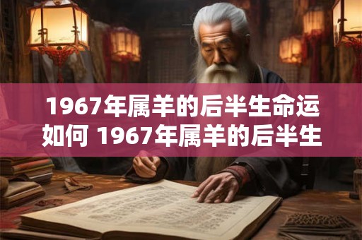1967年属羊的后半生命运如何 1967年属羊的后半生运势如何