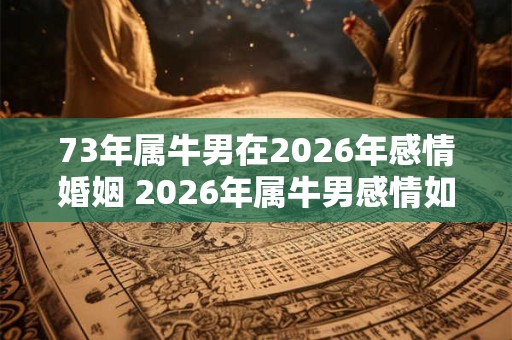73年属牛男在2026年感情婚姻 2026年属牛男感情如何