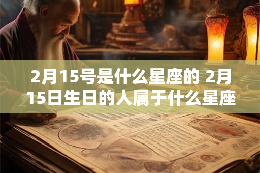 2月15号是什么星座的 2月15日生日的人属于什么星座