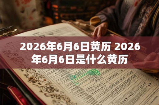 2026年6月6日黄历 2026年6月6日是什么黄历
