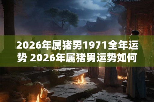 2026年属猪男1971全年运势 2026年属猪男运势如何 2026年属猪男1971全年运势 2026年属猪男运势如何