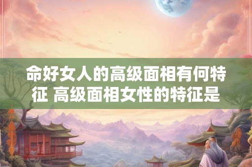 命好女人的高级面相有何特征 高级面相女性的特征是什么 命好女人的高级面相有何特征 高级面相女性的特征是什么